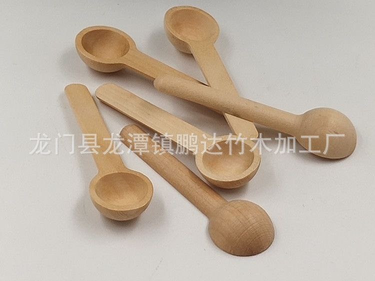 Cuillère à sel en bois, cuillère à poudre médicinale, cuillère à confiture et à miel, cuillère à grains de café, cuillère à manche court faite à la main