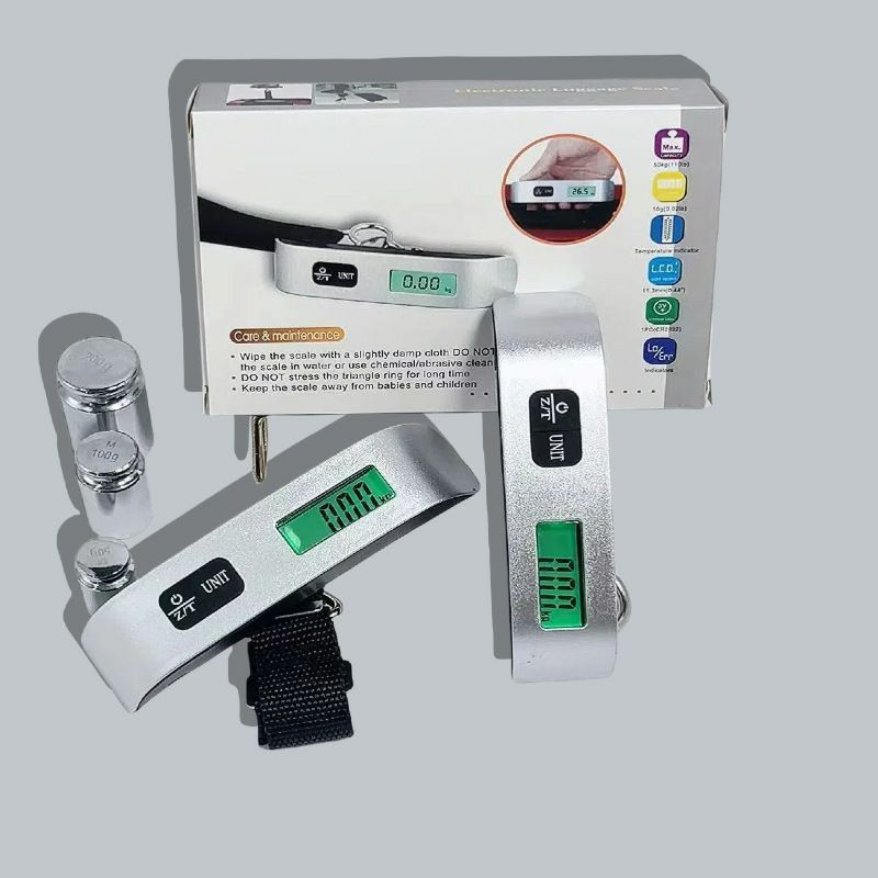 Balance à bagages portable précise de 50 kg, pêche express électronique portable, balance à crochet spéciale pour les colis