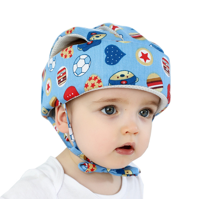 Nouveau casque de sécurité pour bebe pour tout-petit chapeau anticollision infantile pour enfants antichoc en coton respirant réglable .