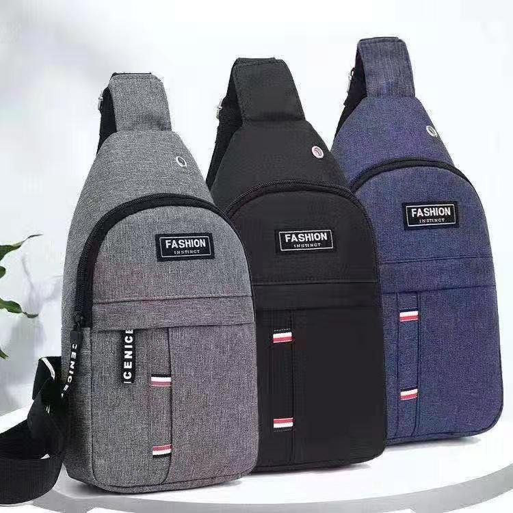 Sacs de poitrine pour homme et femme nouveau tissu de lettre en nylon simple affaires décontracté sport  sac à bandoulière tendance