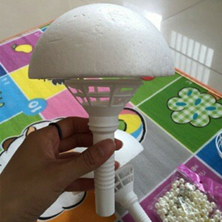 Support de matériel de bouquet de fleur artificielles, Pain de mousse florale ou brique de mousse mouillable EPS Hémisphère 15cm Décoration de mariage Accessoires d'arrangement de floraux Cultural and