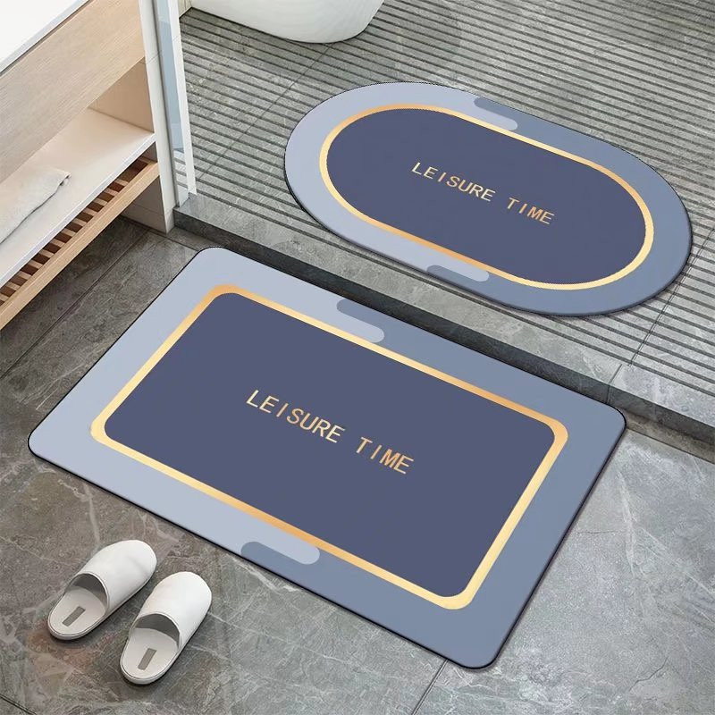 ComOne: 60*90cm Grand Tapis de sol moderne et minimaliste, absorbant, antidérapant, pour salle de bain, toilettes, chambre à coucher, porte d'entrée