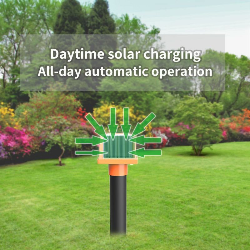 Nouveau répulteur solaire à animal en extérieur bouchon de sol repeuple ultrasonore repeup-ondes serpent