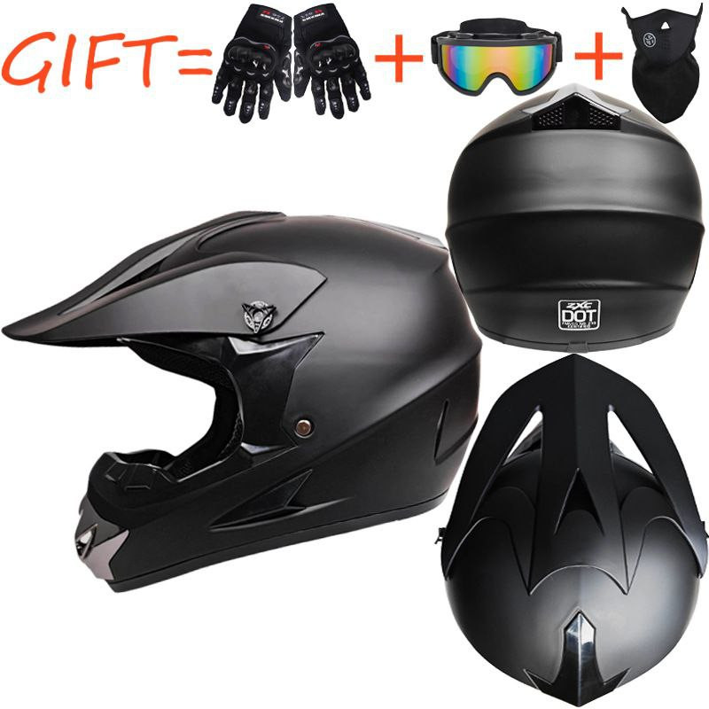Ensemble trois pièces kart ATV casque tout-terrain VTT descente toutes saisons pour hommes et femmes