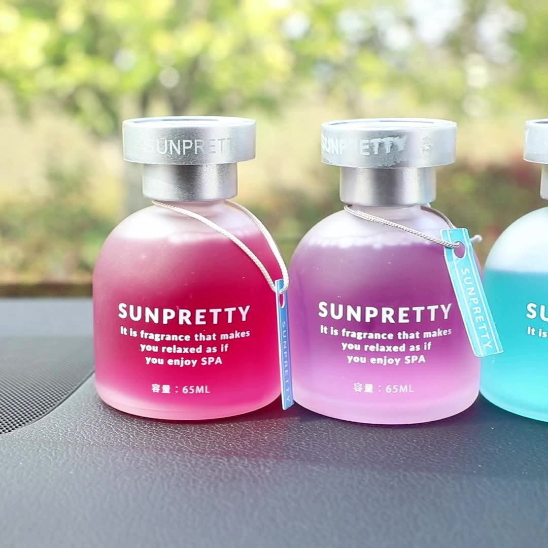 Parfum de voiture, désodorisant, odeur et désodorisation, décoration intérieure de voiture, ornements créatifs, aromathérapie à couvercle rotatif domestique 65ml